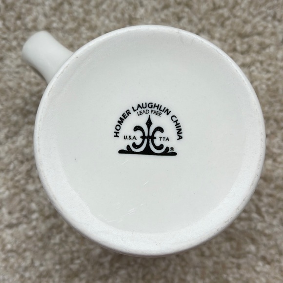 EUC HOMER LAUGHLIN CHINA Off White Cream Diner Restaurant Coffee Mug 8 ounces - Picture 3 of 4